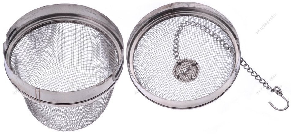New Star International SD-2319 Stainless Steel Locking Spice Mesh Ball, Tea Strainer, Tea Infuser, Giant Size,... N4