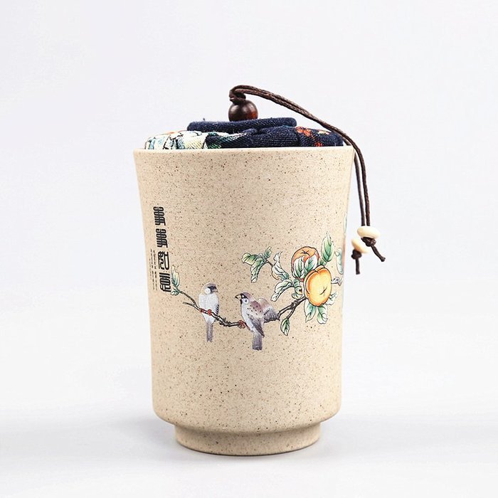 Mini Chinese Ceramic Tea Canister Set Tea Tins Containers Tea Pot / Tea Caddy (CR-1) N16
