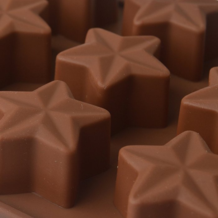 EVTECH(TM) 15 Cavity Star Style Silicone Gel Non Stick Cake Bread Mousse Ice Pudding Mold Chocolate Jelly Candy... N8