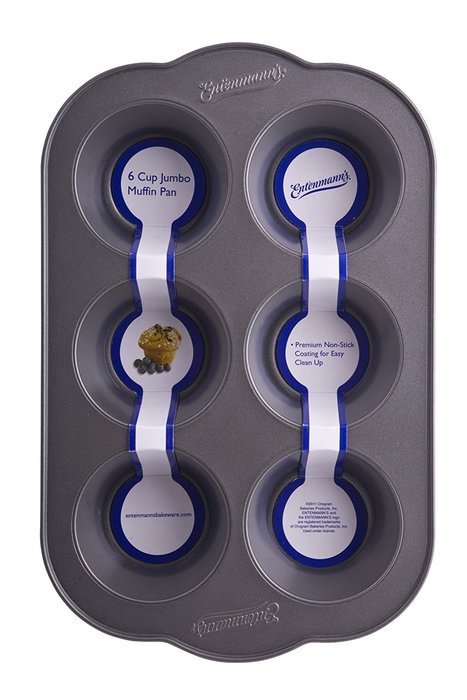 Entenmann's Bakeware Classic ENT19011 6-Cup Jumbo Muffin/Cupcake Pan