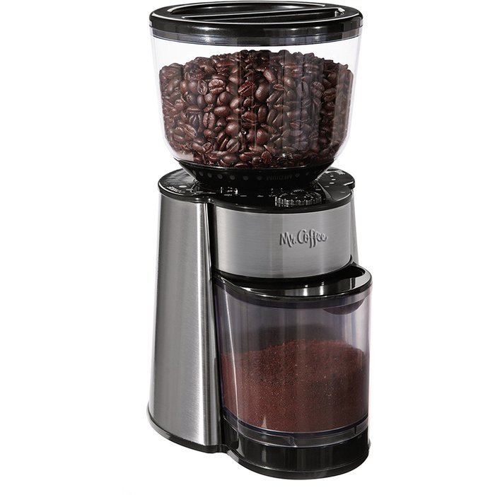 Mr. Coffee Automatic Burr Mill Grinder BVMC-BMH23-WM Great For French Press And Espresso Too!