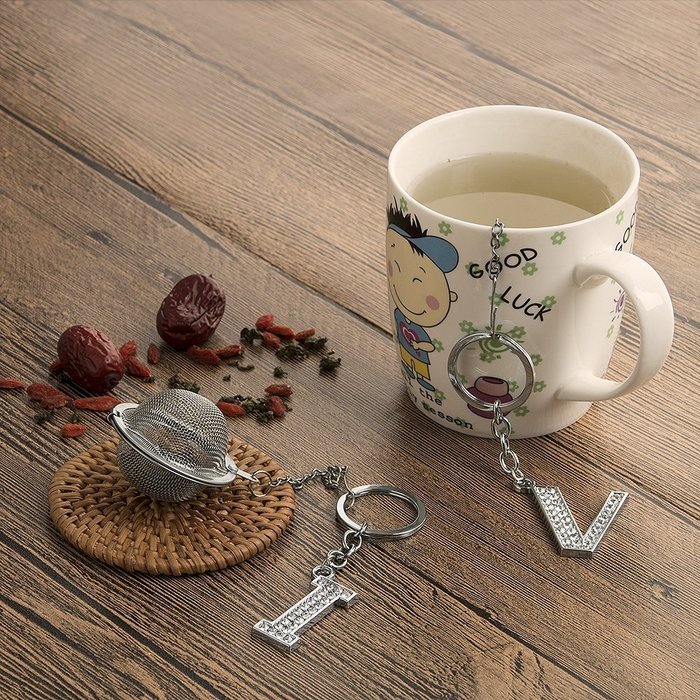 Loving Gift Tea Strainer Infuser Filters Stainless Steel Locking Spice Mesh Herbal Interval Diffuser Ball Cooking... N5