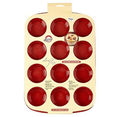 Wilton Ultra-Flex Silicone Nonstick 12-Cup Muffin Pan N3