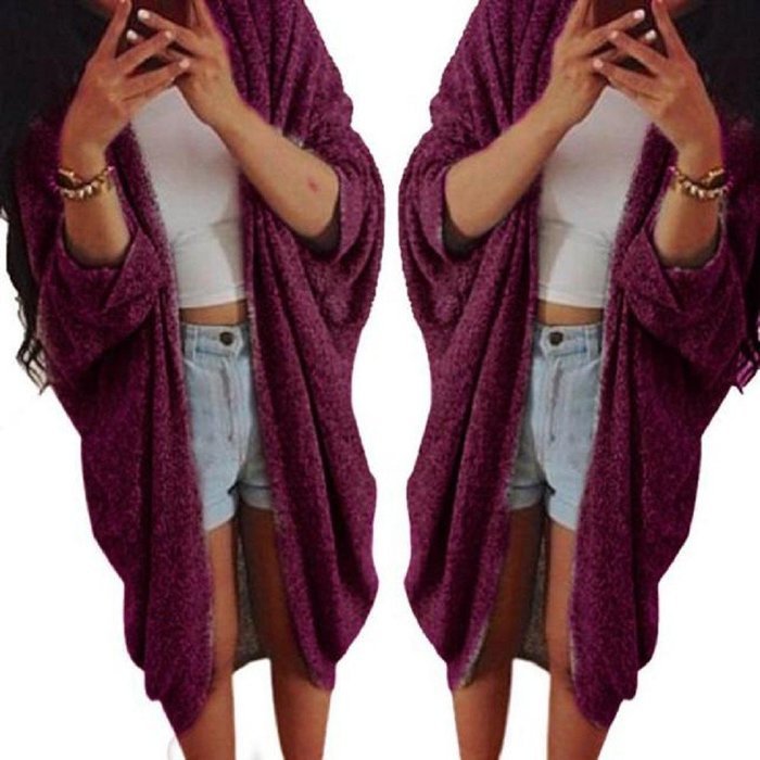 Cardigan Jacket,Morecome Womens Lady Casual Knit Sleeve Sweater Coat N7