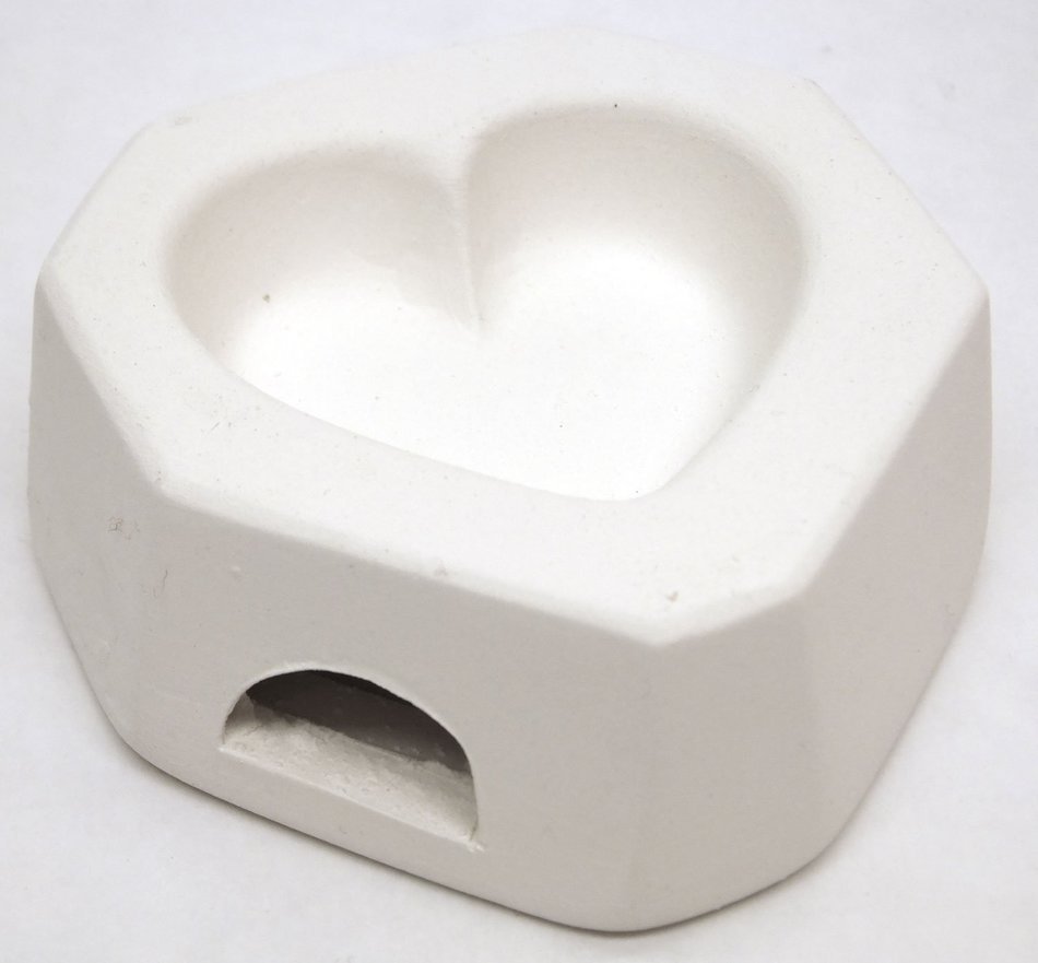 1-1/2" Heart Casting Mold N3