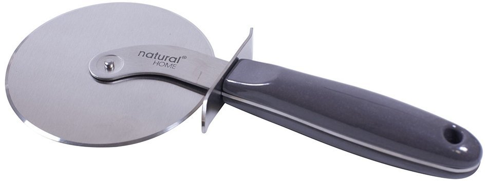 Natural Home Stainless Steel and Moboo Pizza Cutter, Large, Charcoal