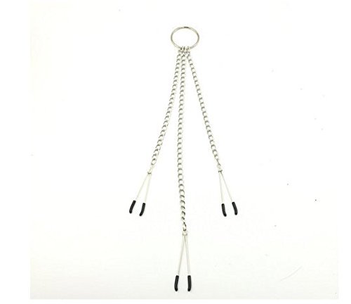 New Bondage Breast Nipple Vaginal Clit Clip Clamp Metal Chain N2
