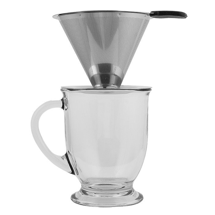 Clever Coffee Dripper &ndash; Personal, Atomic Coffee Brewer Made Of Stainless Steel &ndash; Portable, Paperless Pour Over... N5