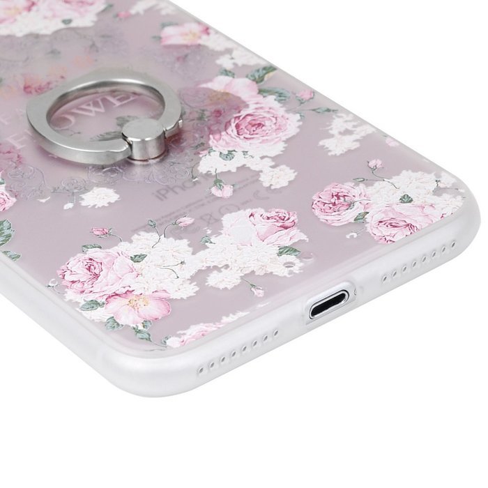 Badalink iPhone 7 Plus Case (5.5") 360 Degree Rotating Ring Holder Kickstand Shockproof Soft TPU Bumper Frame... N21