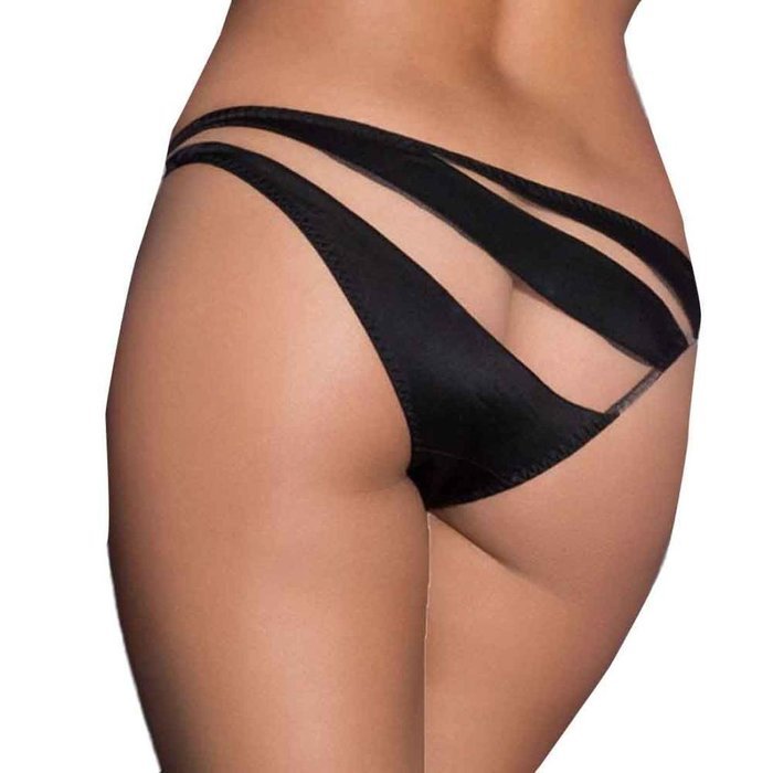 Underwear, PHOTNO Women Bandage Open Crotch Crotchless Panties Thong V-string Lingerie Underwear N10