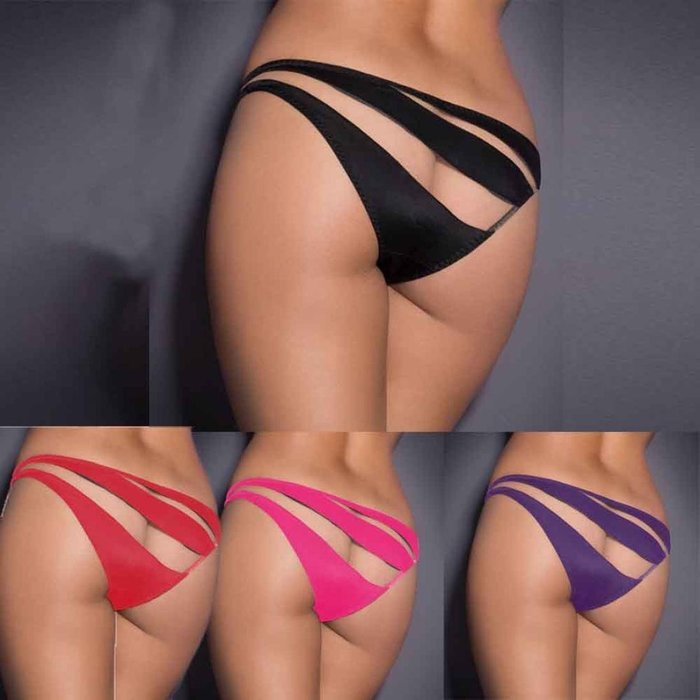 Underwear, PHOTNO Women Bandage Open Crotch Crotchless Panties Thong V-string Lingerie Underwear N11