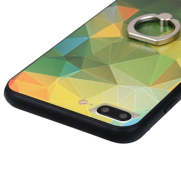 Badalink iPhone 7 Plus Case (5.5") 360 Degree Rotating Ring Holder Kickstand Shockproof Soft TPU Bumper Frame... N28