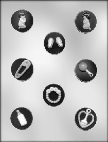 CK Products 1-1/2-Inch Baby Mint Assortment Chocolate Mold