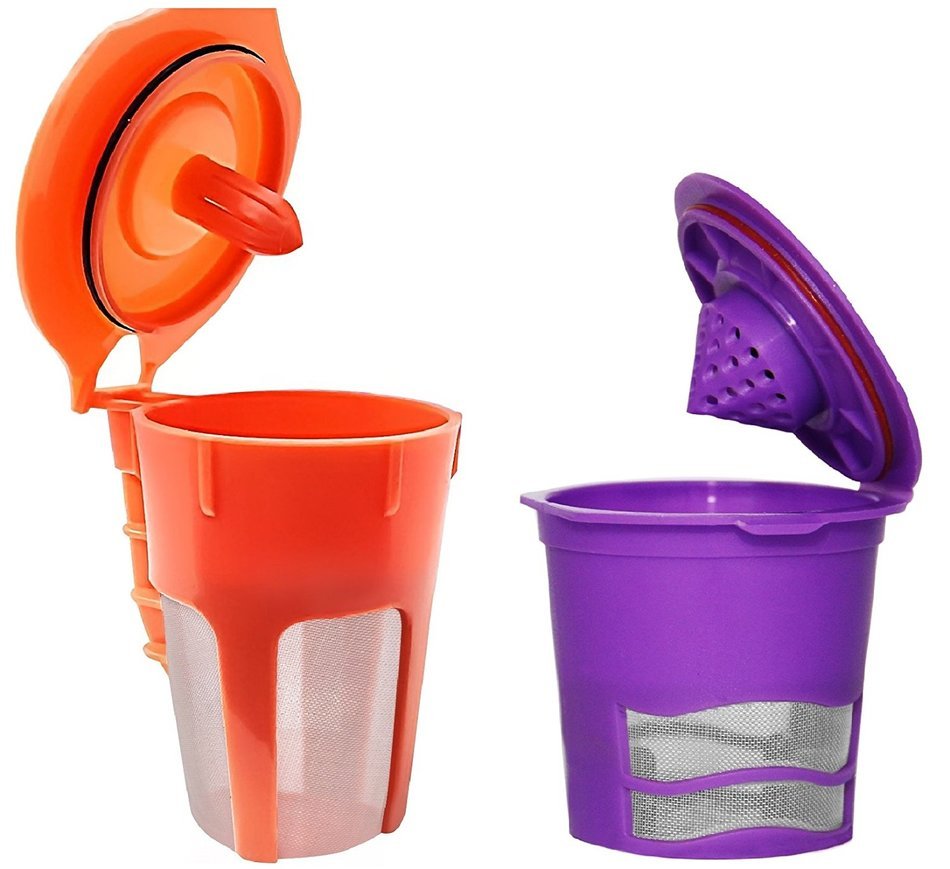 Fill N Save 2 Piece [Starter Pack] Reusable K Cup and Carafe Coffee Filter for the Keurig 2.0, K200, K300, K400... N5