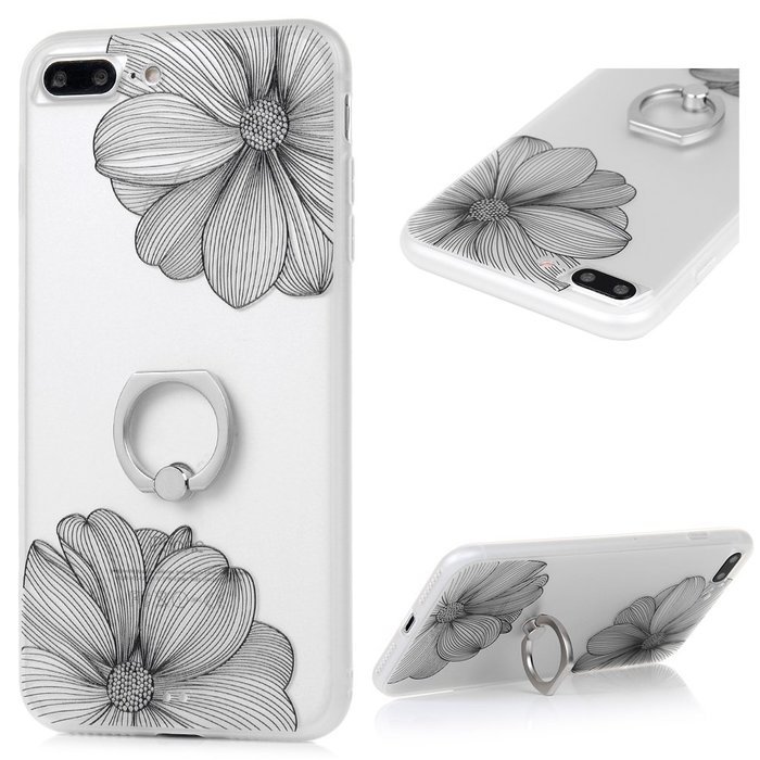 Badalink iPhone 7 Plus Case (5.5") 360 Degree Rotating Ring Holder Kickstand Shockproof Soft TPU Bumper Frame... N31