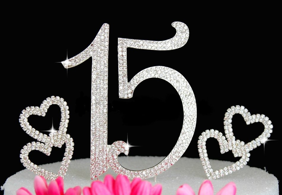 Birthday Crystal Cake Toppers Sparkling Bling Birthday Cake Toppers (50th Birthday Caketop Gold) N10