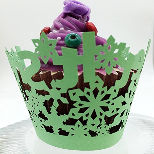 CozyT 50 PACK Cupcake Wrappers Artistic Bake Cake Paper Cups Vine Lace Laser Cut Liner Baking Cup Muffin Case... N21
