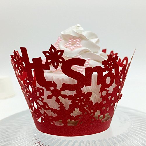 CozyT 50 PACK Cupcake Wrappers Artistic Bake Cake Paper Cups Vine Lace Laser Cut Liner Baking Cup Muffin Case... N22