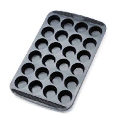 Chefs Toolbox Flexible Silicone Non Stick 24 Cup Mini Muffin Cupcake Pan