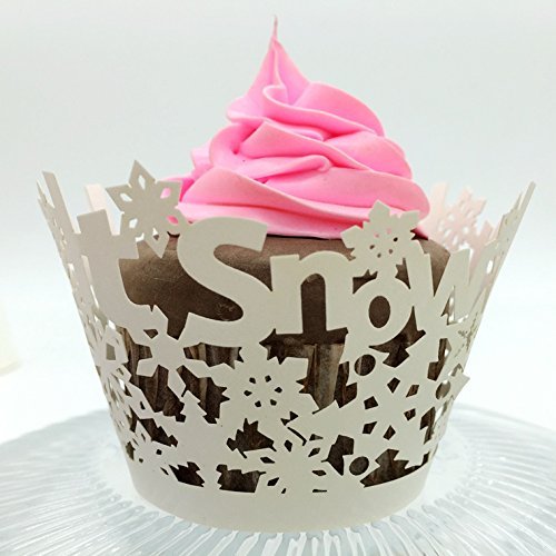 CozyT 50 PACK Cupcake Wrappers Artistic Bake Cake Paper Cups Vine Lace Laser Cut Liner Baking Cup Muffin Case... N23