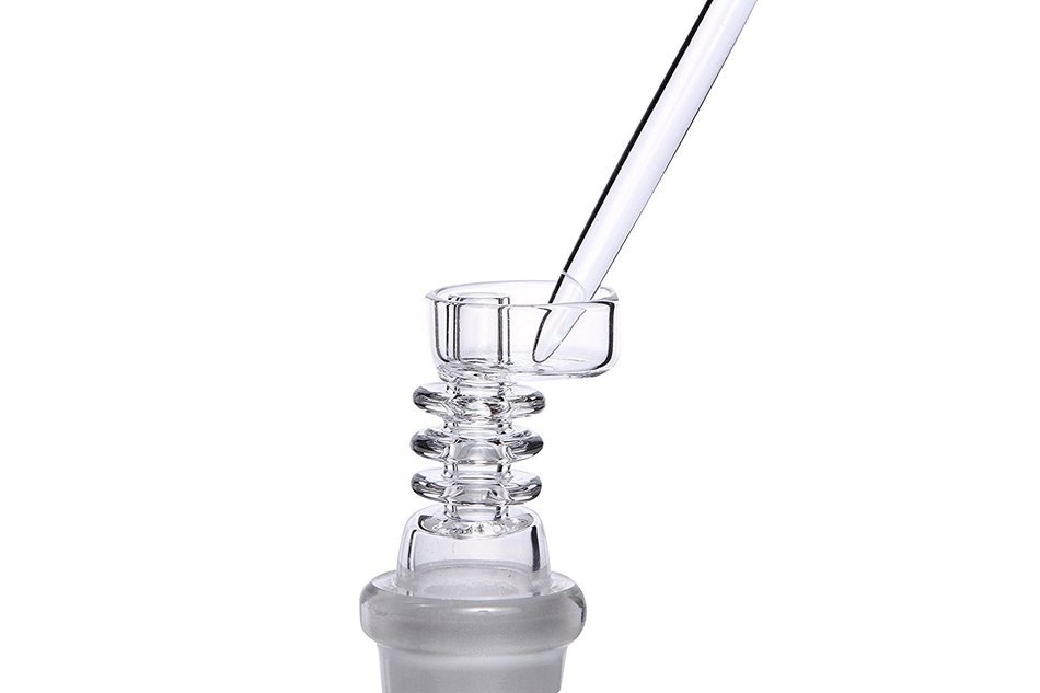 MERITOP Wry Neck Quartz Nail with 19mm Male Joint (19mm Male) N7