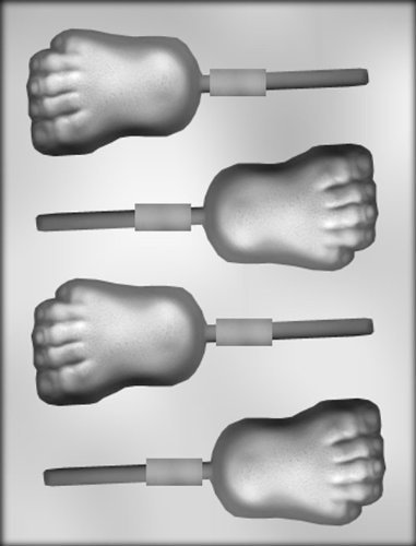 CK Products 3-Inch Foot Top View Sucker Chocolate Mold