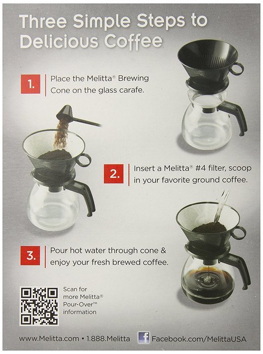 Melitta Cone Filter 6-Cup Coffeemaker (Pack of 2) N3
