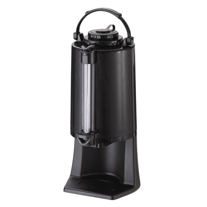 Service Ideas PNWASTD250 Gravity-Serv Dispenser with Stand, 2.5 Liter (84.5 oz.), Black