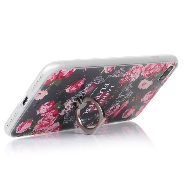 Badalink iPhone 7 Plus Case (5.5") 360 Degree Rotating Ring Holder Kickstand Shockproof Soft TPU Bumper Frame... N52