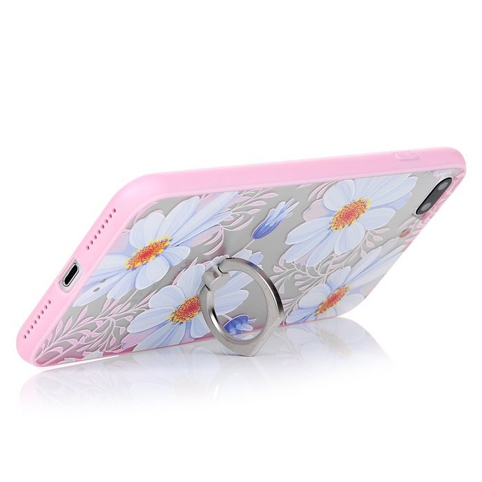 Badalink iPhone 7 Plus Case (5.5") 360 Degree Rotating Ring Holder Kickstand Shockproof Soft TPU Bumper Frame... N53