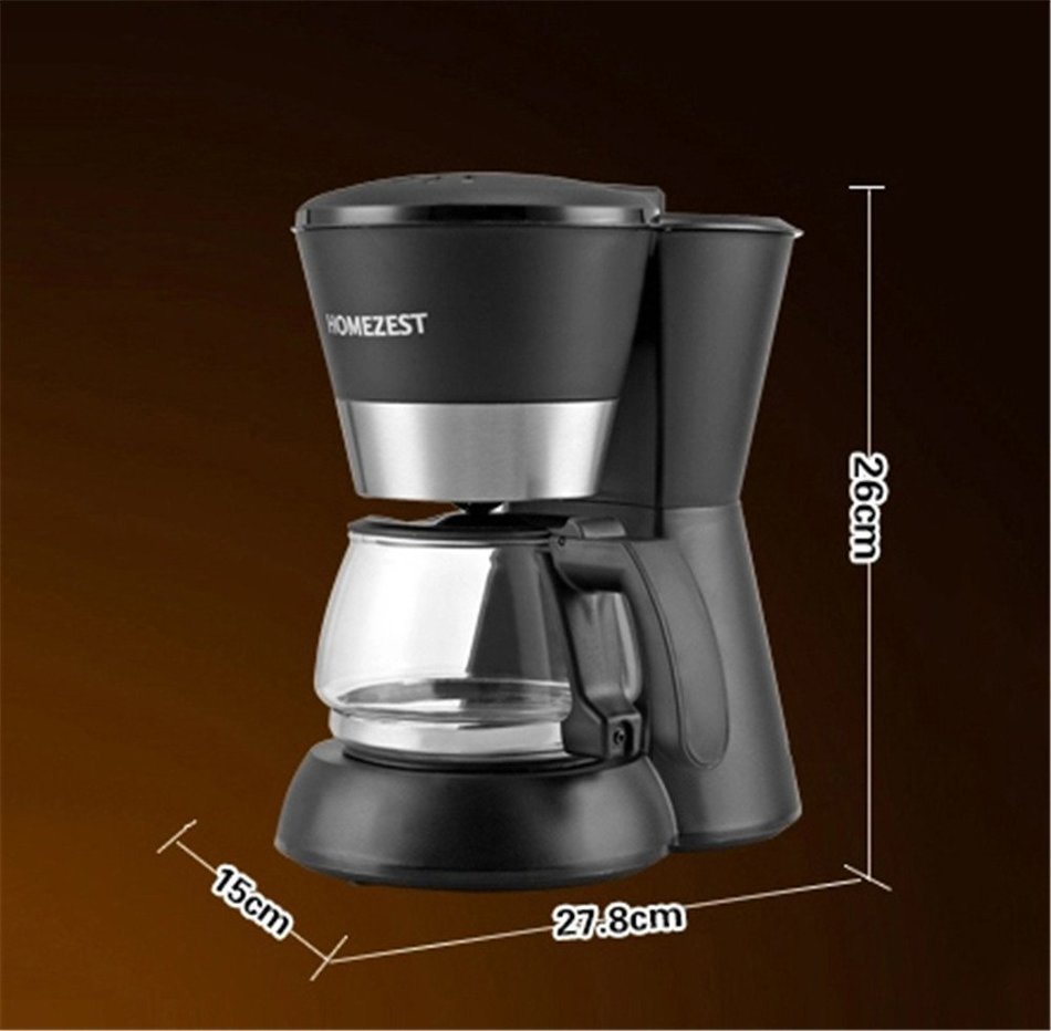 Royal- CM-828 American Style Fully Automatic Drip Coffee Machine Anti-dry Thermal Insulation Coffee Pot 1.5L N5