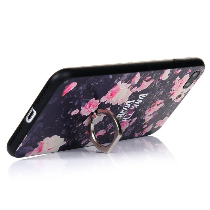 Badalink iPhone 7 Plus Case (5.5") 360 Degree Rotating Ring Holder Kickstand Shockproof Soft TPU Bumper Frame... N57