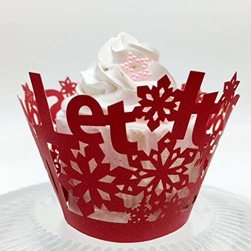 CozyT 50 PACK Cupcake Wrappers Artistic Bake Cake Paper Cups Vine Lace Laser Cut Liner Baking Cup Muffin Case... N24
