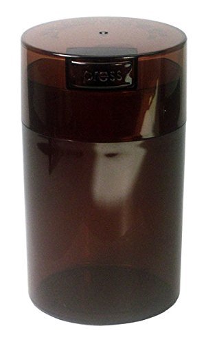 Tightvac - 1 to 6 oz Vacuum Sealed Storage Container, Coffee Tint Cap & Body