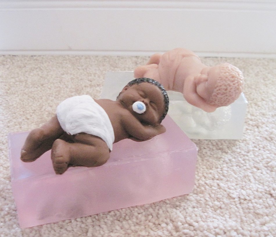 Silicone Mold 3.5 Inch Crawling Baby "Spanky" N5