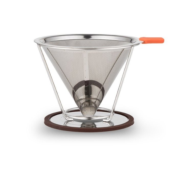 Decembervii Portable Reusable Stainless Steel double mesh Pour Over Coffee Filter with Upgraded Cup Paperless... N5