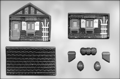 CK Products 4-1/2-Inch 3-D Gingerbread House Chocolate Mold