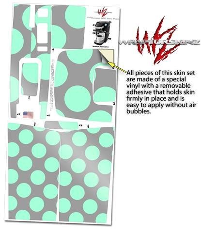 Kearas Polka Dots Mint And Gray - Decal Style Vinyl Skin fits Keurig K10 Mini Plus Coffee Makers (KEURIG NOT INCLUDED) N2
