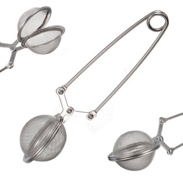 GOOTRADES Stainless Steel Spoon Tea Leaves Herb Mesh Ball Infuser Filter Squeeze Strainer (pack of 2) N2