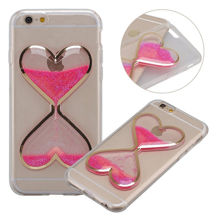 iPhone 4S Case,Phezen Bling Glitter Soft Gel Clear TPU Case for iPhone 4/4S , Glow in the Dark Luminous Heart... N14