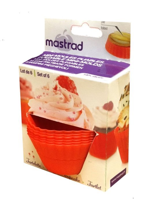 Mastrad A44010 Silicone Foldable Molds, Mini, Set of 6 N4