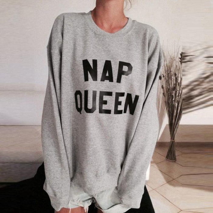 Pullover Tops,Morecome Women Ladies Letter Print Long Sleeve Sweatshirt Loose Blouse N59