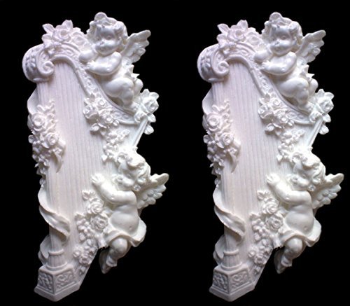 Handmade Silicone Mold /1 Piece Cake Decoration Mould/Cherub - Harp Mold 7589-7443yut