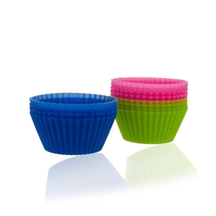 Non-stick Muffin Tin & Cupcake Pan with 12 Removable Silicone Cups - Easiest Clean-up! - Metal Pan Is Stable for... N4