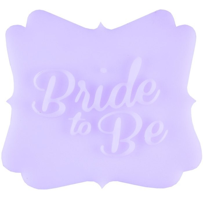 Mujiang Bride to Be Silicone Gumpaste Sugar Chocolate Fondant Molds N6