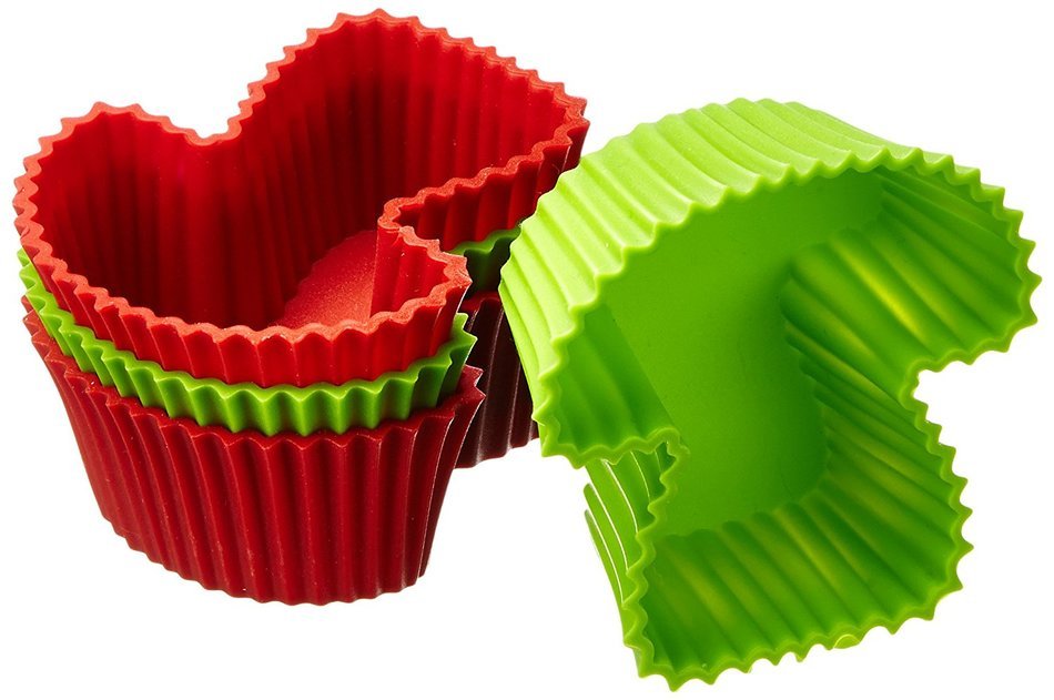 Birkmann Silicone Set of 4 Mushroom Molds for Muffins and Desserts