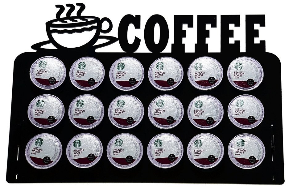 Marketing Holders Black 18 K Cup Dispenser Coffee Keurig & tree pod holder Acrylic N2 free image