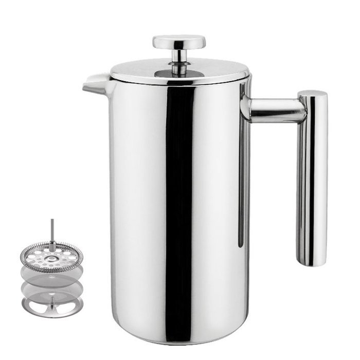 Highwin Small Stainless Steel French Press - 3 cups (4 oz each) Coffee Plunger, Press Pot, Best Tea Brewer & Maker... N2