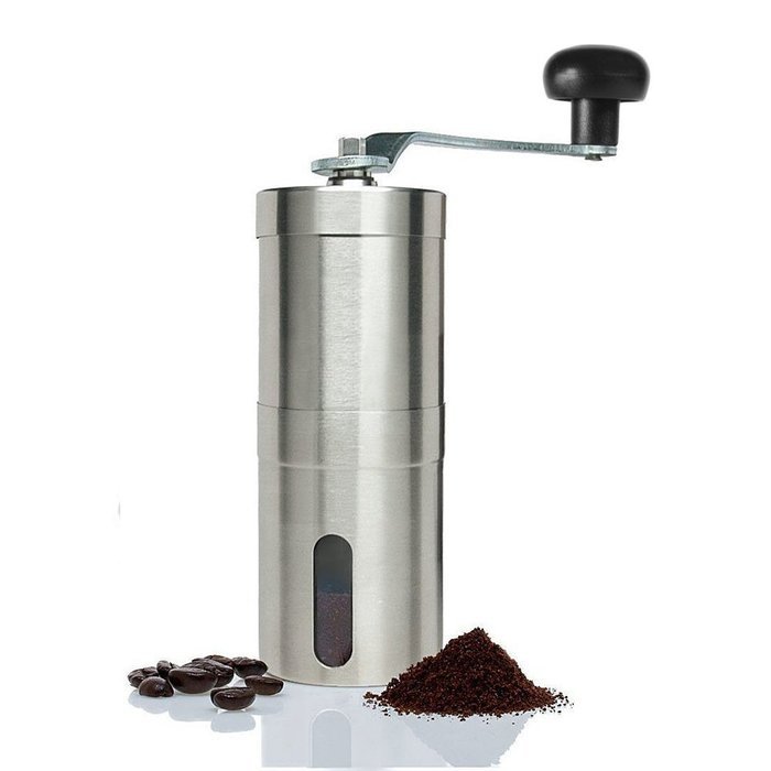 SZMWL Mini Hand Coffee Grinder Manual Coffee Press Ceramic Burr Grinder Made with Professional Grade Stainless... N5