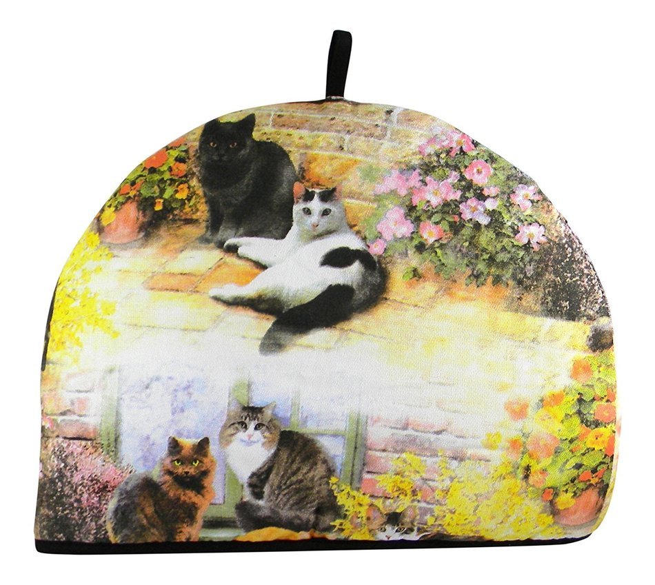 Samuel Lamont Floral Cats Cotton Tea Cosy N2